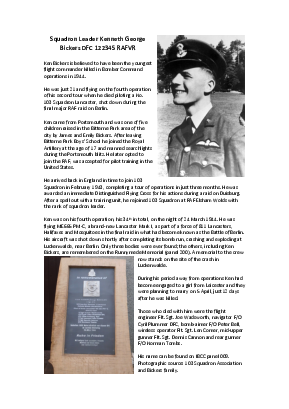 A preview of a PDF biography for Bickers, Kenneth George